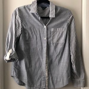 Nautica - Blue and white stripes - Button down top